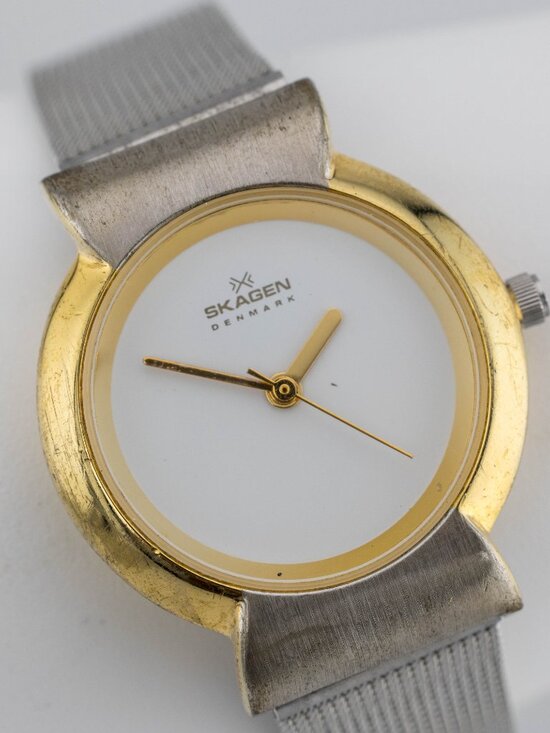 Vintage Skagen Denmark 77SGS Two-Hand Quartz Analog Women\'s Watch New Battery main image 8